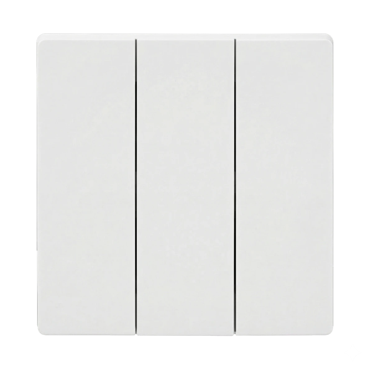 AERON 3 Gang Switch — Pearl White