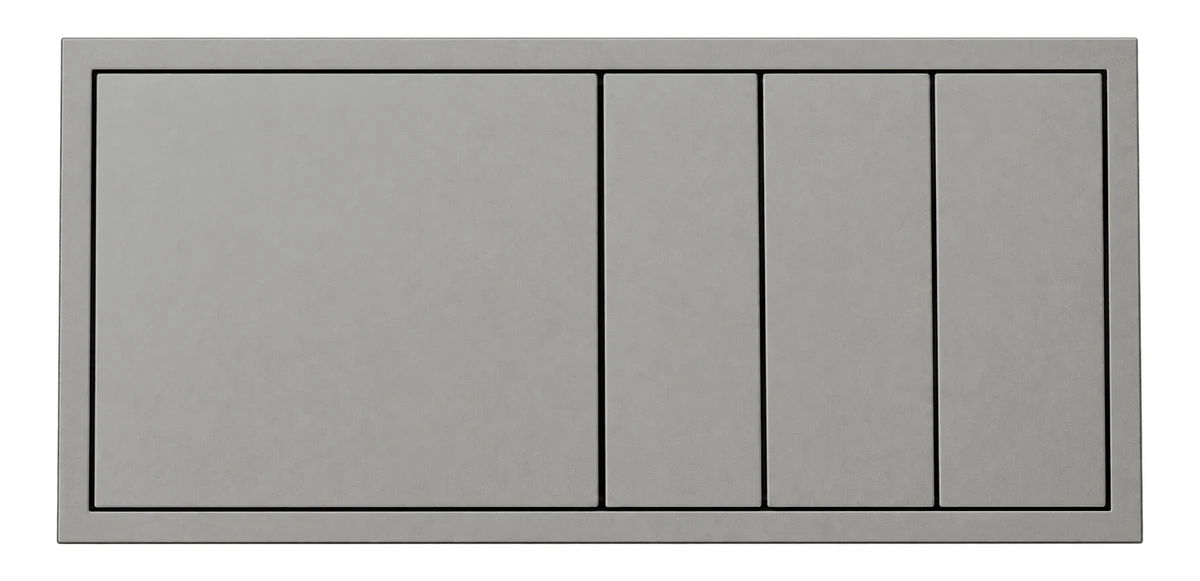 EU Series graphite grey switch plate