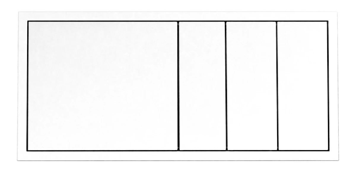 EU SERIES Multi-Gang Switch Panel — White